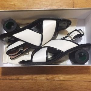 MARNI white leather sandals